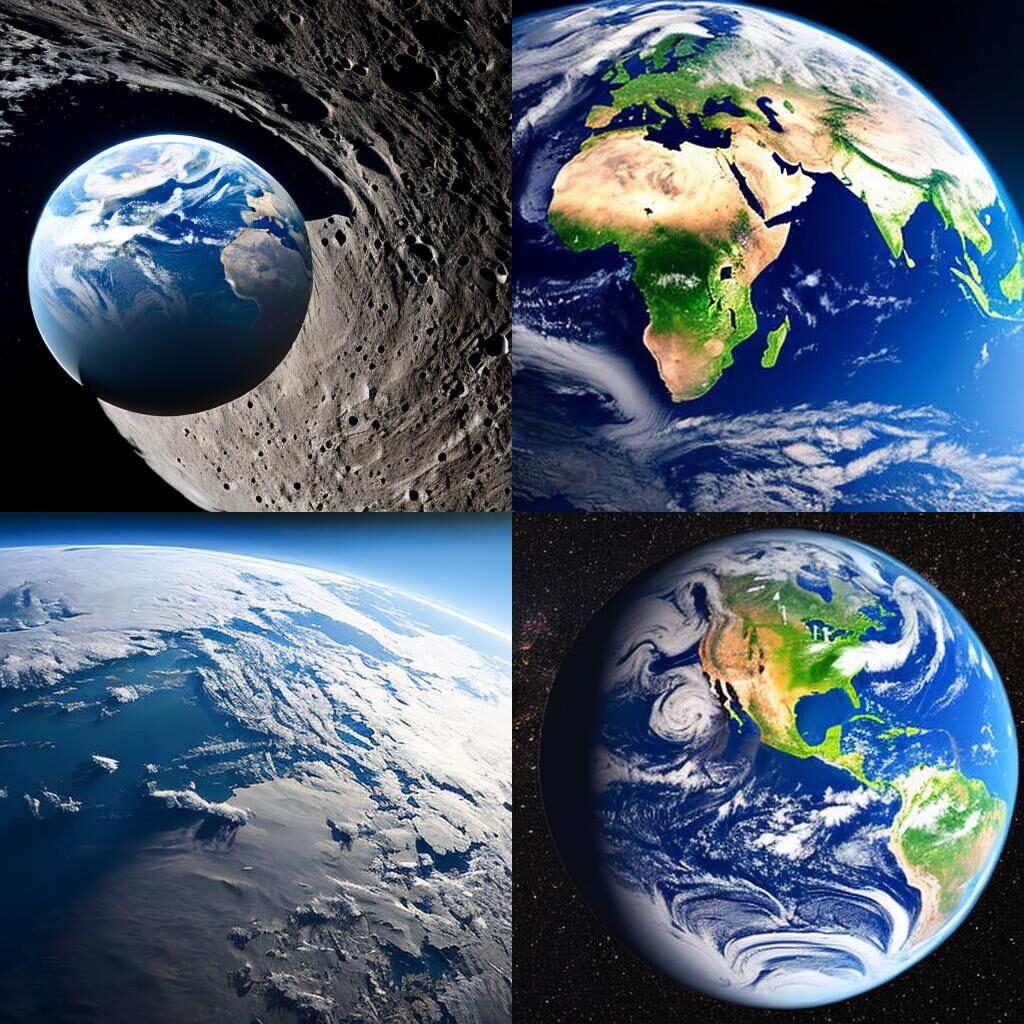 earth photograph from moon - aivatapi.com x blue willow