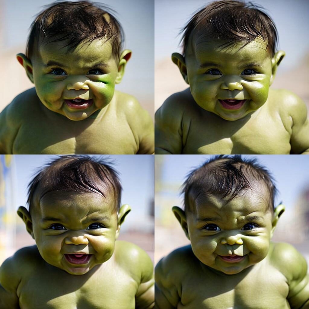baby hulk - aivatapi.com x blue willow