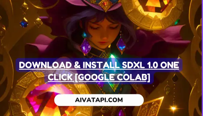 Download & Install SDXL 1.0 One Click [Google Colab]